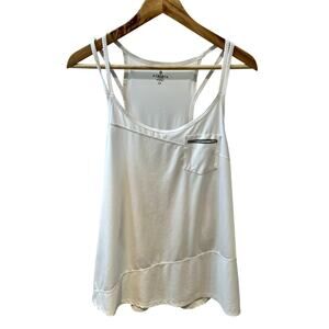 Athleta Womens Plus Size 1X Thin Tank White
